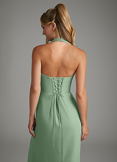 Azazie Tina Bridesmaid Dresses Matcha Mermaid Corset Chiffon Dress image2