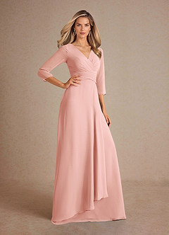 Azazie Mayfield Abiti per la Madre della Sposa Abito A-Line in Chiffon Plissettato Rosetta image4