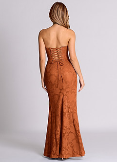 Azazie Sorrel At-home Try On Dresses Black Mermaid Corset Floral Burnout Convertible Dress image2