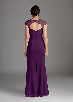 Azazie Blanchett Mother of the Bride Dresses Grape Mermaid Sequins Chiffon Dress image5