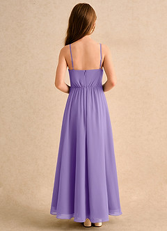 Azazie Twilight Dance Girls Formal Flower Girl Dresses Tahiti A-Line Pleated Chiffon Dress image2