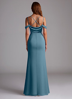 Azazie Callan Bridesmaid Dresses Bermuda Mermaid Pleated Chiffon Convertible Dress image2