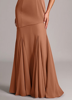 Azazie Uma Bridesmaid Dresses Bronzer Mermaid Strapless Chiffon Convertible Dress image6