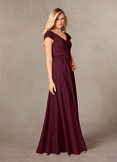 Azazie Rosemarie Mother of the Bride Dresses A-Line Lace Floor-Length Dress image5