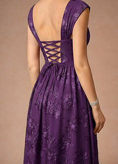 Vestido Ciruela Largo Hazel image6