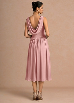 Vestido Rosa Empolvado Midi Novi image2