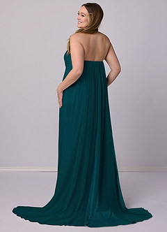 Barbie ♥ Azazie Final Sale Grape Mermaid Strapless Chiffon Convertible Dress image9