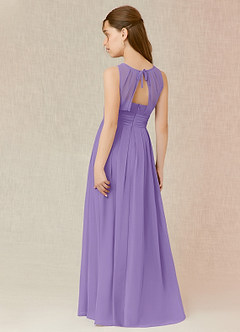 Azazie Bibiane Junior Tahiti A-Line Pleated Chiffon Dress image5