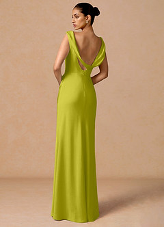 Robe Maxi Vert Citron Evarine image2