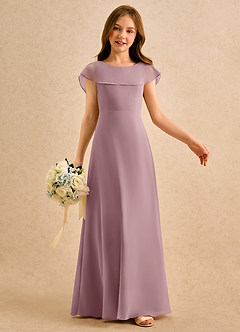 Azazie Kittie Girls Formal Flower Girl Klänningar Klänning A-Line i Chiffong image6