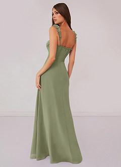 Barbie ♥ Azazie Bridesmaid Dresses Pistachio A-Line Sweetheart Neckline Chiffon Dress image2