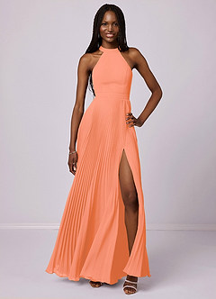 Barbie ♥ Azazie Bridesmaid Dresses Sunset A-Line Pleated Chiffon Dress image1