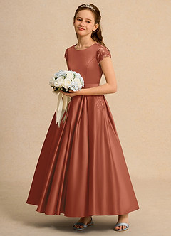 Azazie Bunny Junior Formal Flower Girl Klänningar Klä Balklänning i Spets image6