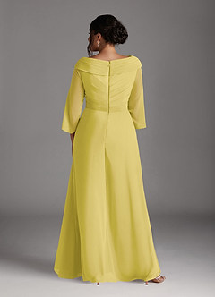 Azazie Jaycee Abiti per la Madre della Sposa Abito A-Line in Chiffon Canarino image8