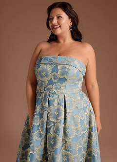 Florentine Lake Blue Maxi Dress image13