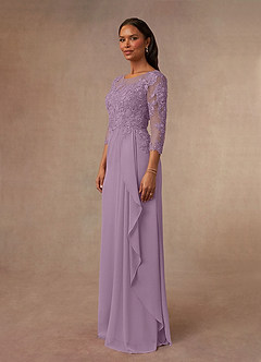 Azazie Calanthe Mother of the Bride Dresses Wisteria A-Line Scoop Chiffon Dress image2