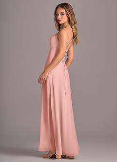 Azazie Mei Bridesmaid Dresses Rosette A-Line Chiffon Dress image5
