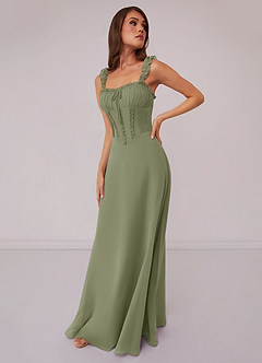 Barbie ♥ Azazie Bridesmaid Dresses Pistachio A-Line Sweetheart Neckline Chiffon Dress image1
