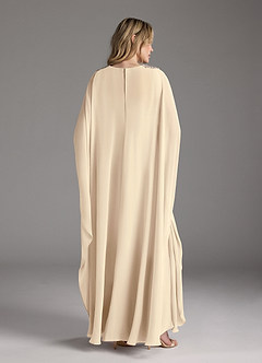 Azazie Drew Mother of the Bride Dresses Champagne A-Line Pleated Chiffon Dress image5