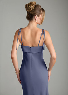Azazie Ellia Bridesmaid Dresses Stormy A-Line Bow Chiffon Dress image2