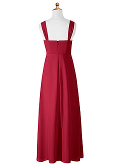 Azazie Denice Junior Scarlet A-Line Chiffon Dress image9