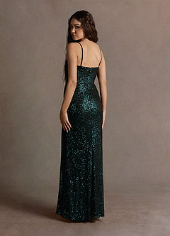 Drea Peacock Sequin Keyhole Gown image4