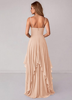 Azazie Zaina Bridesmaid Dresses English Rose A-Line Chiffon Dress image6