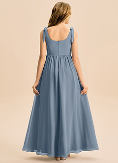 Azazie Delia Junior Abito A-Line in Chiffon Fiocco Crepuscolo image6