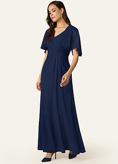 front Azazie Matching Color Salome Chiffon Wrap