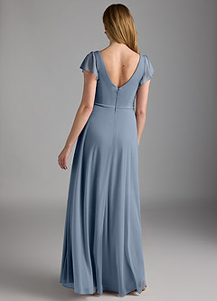 Azazie Omari Final Sale Twilight A-Line Mesh Dress image4