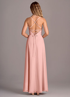 Azazie Mei Bridesmaid Dresses Rosette A-Line Chiffon Dress image6