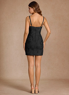 Odette Black Mini Dress image5