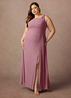 Azazie Galvan Mother of the Bride Dresses Vintage Mauve A-Line Sequins Chiffon Dress image6
