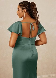 Christian Siriano Bridal for Azazie 1005 Brautjungfernkleider Etui Herzausschnitt Stretch-Satin Kleid Eukalyptus image16