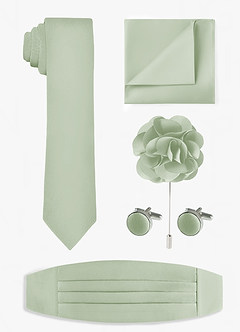 front Matte Satin Skinny Tie