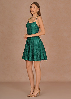 Sequorae Green Mini Dress image3