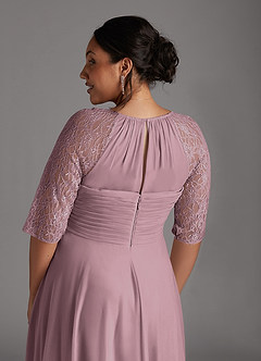 Azazie Gracelyn Mother of the Bride Dresses Dusty Rose A-Line Lace Dress image12