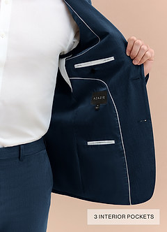 front William Dark Navy Comfort Blend Suit