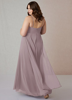Azazie Emerald Bridesmaid Dresses Dusk A-Line Ruffled Chiffon Dress image8
