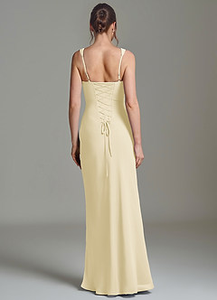 Azazie Niamh Abiti da Damigella Abito Sirena in Chiffon Corsetto Sorbetto Al Limone image2