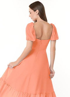 Azazie Baby Final Sale Sunset A-Line Sweetheart Ruched Chiffon Dress image7