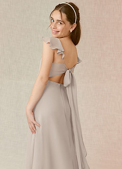 Azazie Everett Junior Frost A-Line Chiffon Dress image7