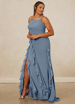Christian Siriano Bridal for Azazie 1006 Bridesmaid Dresses Twilight Mermaid Ruched Chiffon Dress image11