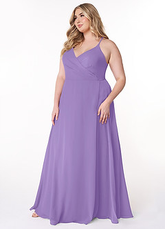 Azazie Davis Abiti da Damigella Abito A-Line in Chiffon con Scollo a V Tahiti image9