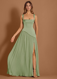 Robe Longue Vert Clair Stephanie image4