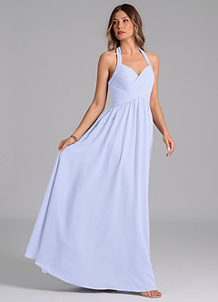 Azazie Darlyn Bridesmaid Dresses Lavender A-Line Pleated Chiffon Dress image6