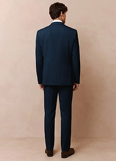 front Owen Azul Marino Chaqueta de traje ligera a medida