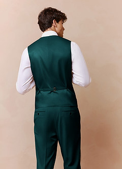 front James Pine Structured Stretch Suit Vest