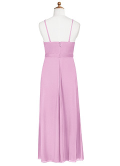 Azazie Luxy Junior Candy Pink Pleated Mesh Dress image7