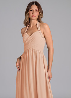 Azazie Darlyn Bridesmaid Dresses English Rose A-Line Sweetheart Neckline Chiffon Dress image7